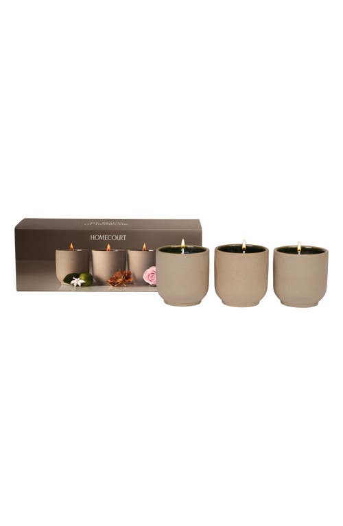 Homecourt Candle Discovery Set $75 Value In Brown