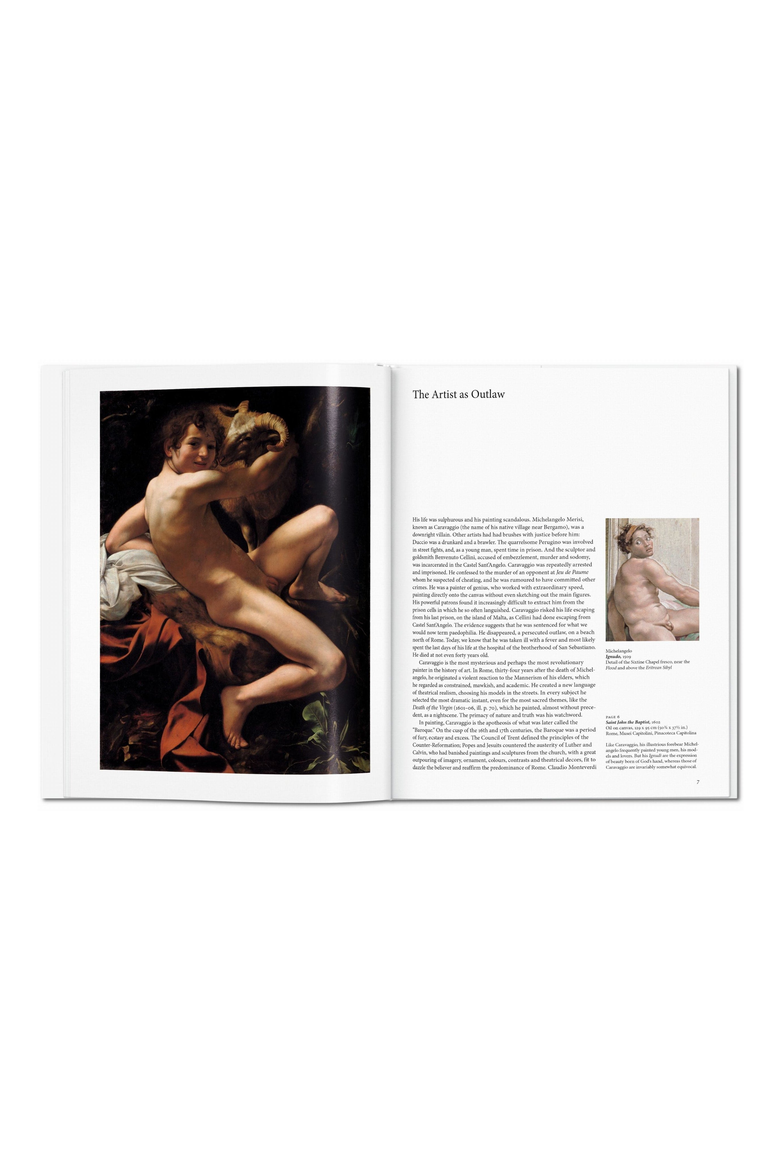 Caravaggio Book, Alternate, color, White