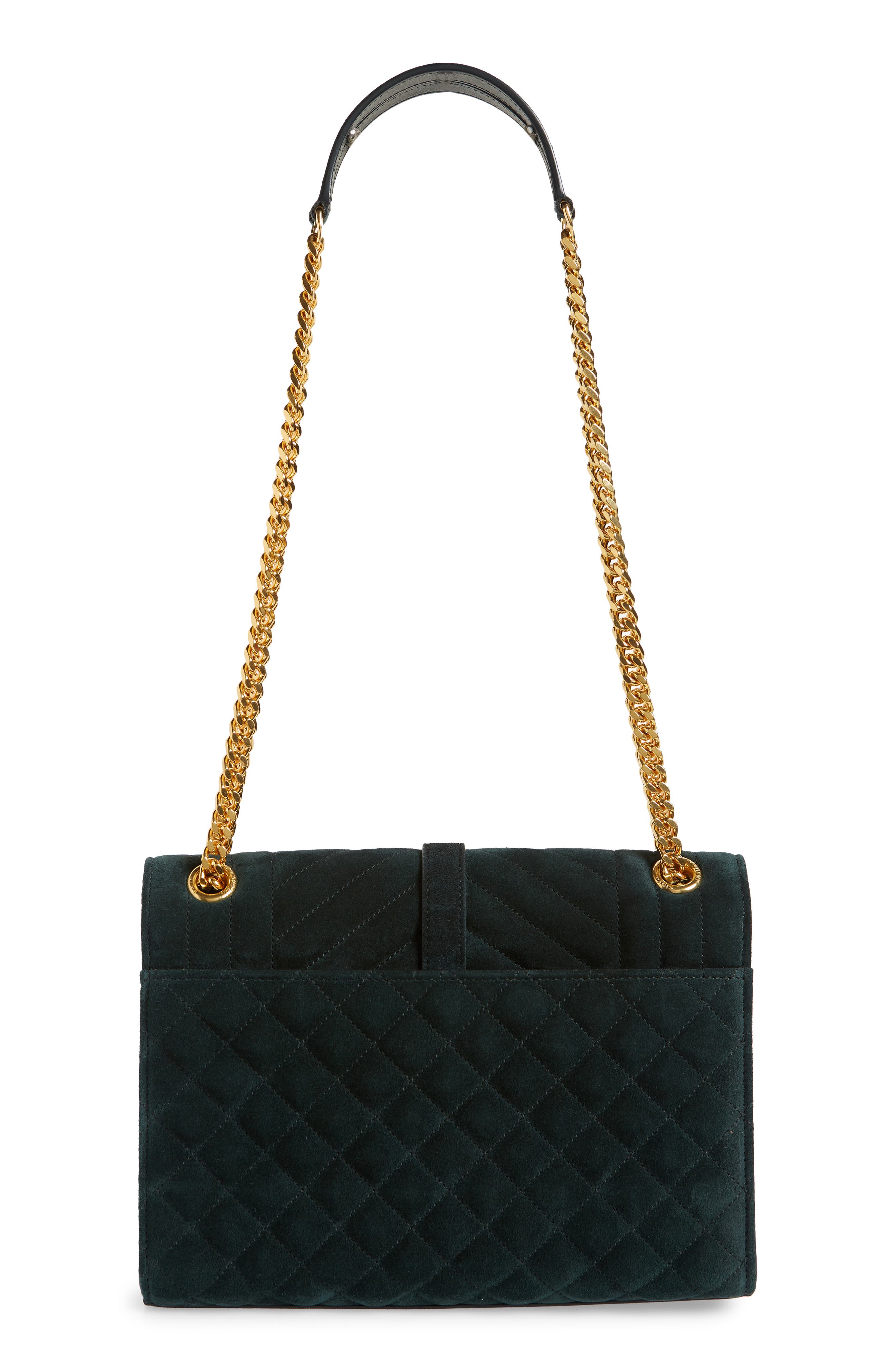 Medium Cassandra Suede Envelope Bag, Alternate, color, ALGAE