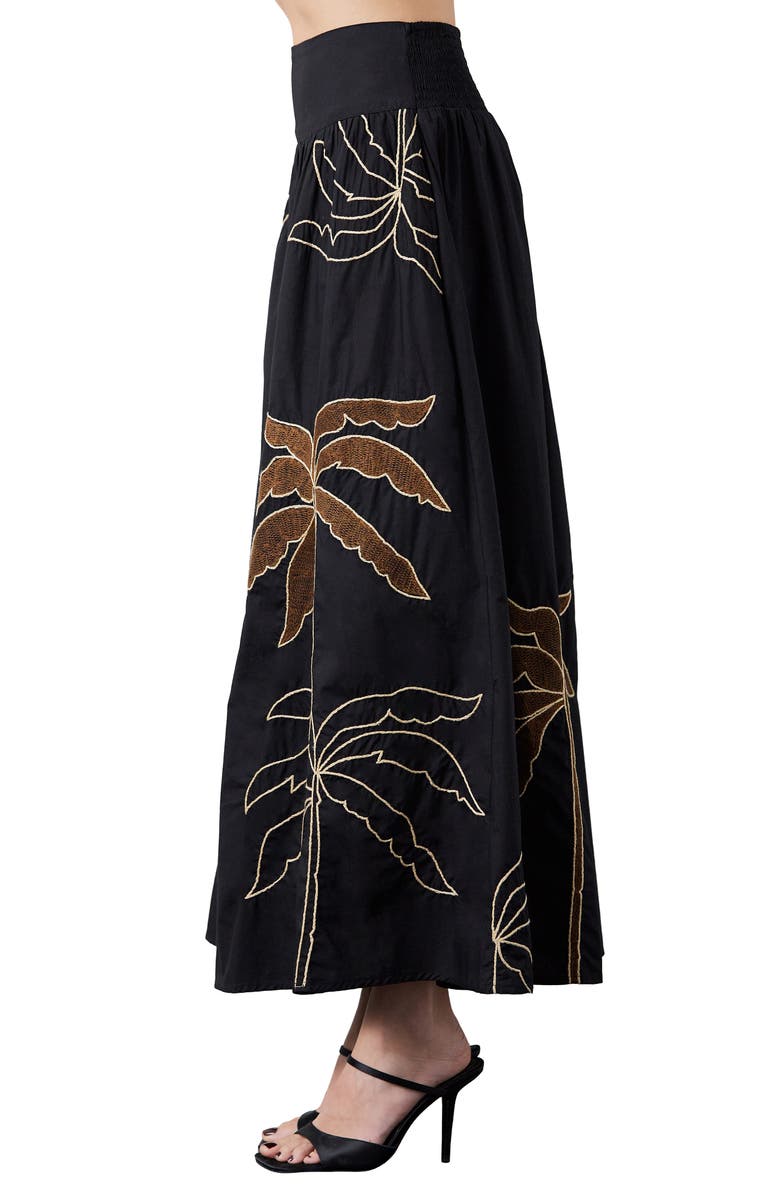 CIEBON Nuri Maxi Skirt, Alternate, color, Black/ Brown
