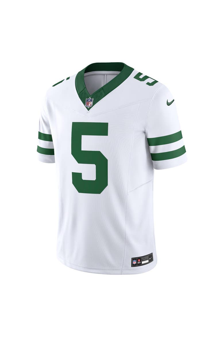 Men's Nike Garrett Wilson Legacy White New York Jets Vapor F.U.S.E. Limited Jersey, Alternate, color, White