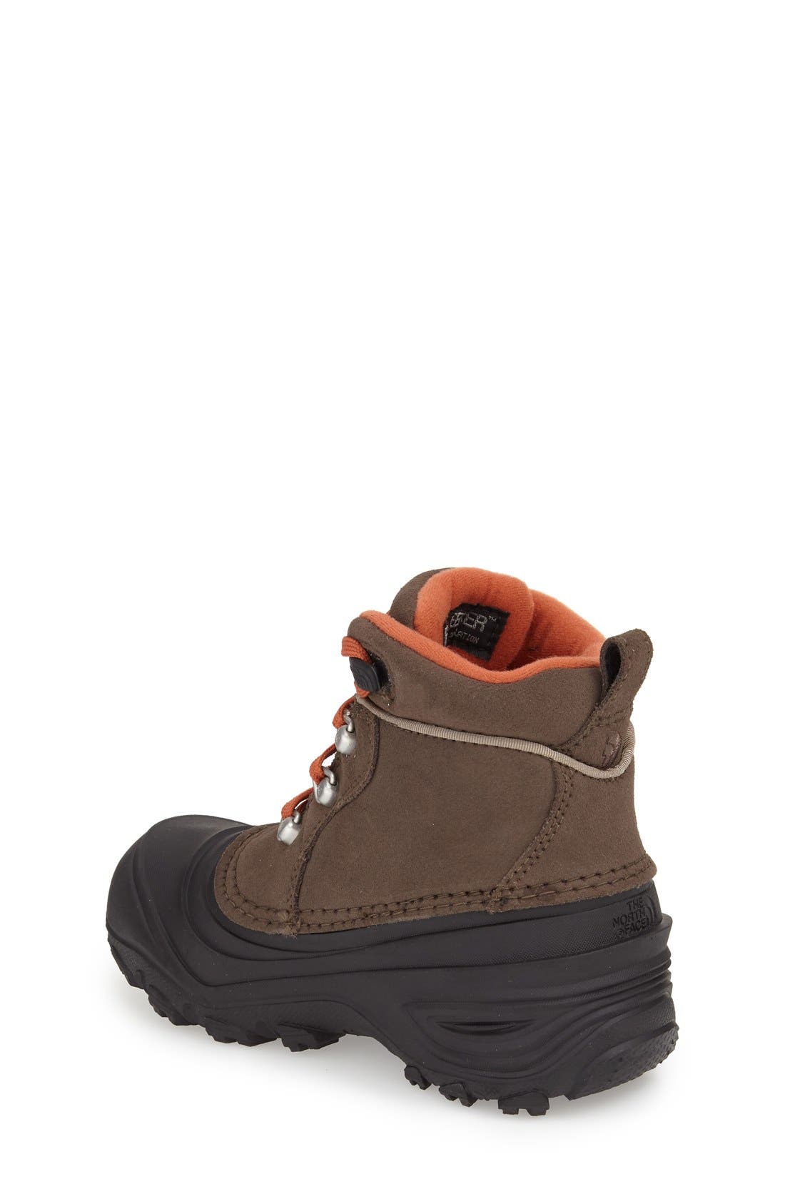 'Chilkat II' Waterproof Insulated Snow Boot, Alternate, color, MUD PACK BROWN/ SIENNA ORANGE
