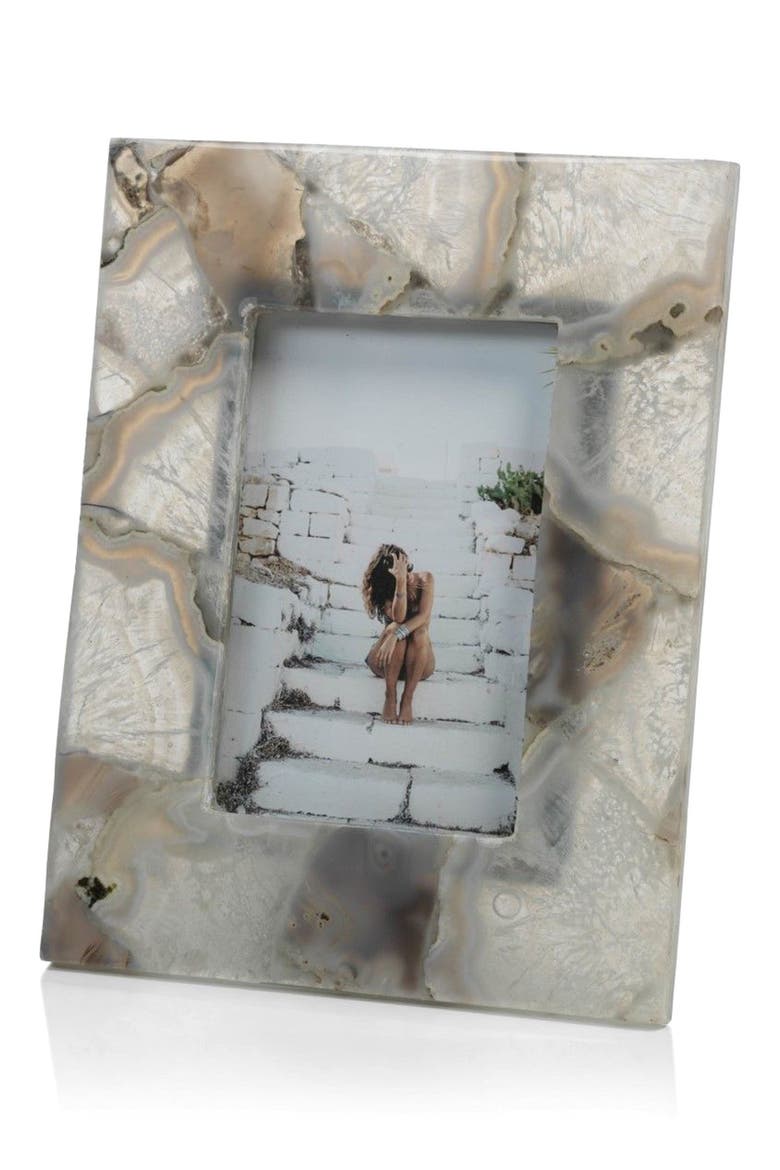 Preto Agate Picture Frame, Main, color, IVORY/ BEIGE