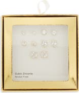 NORDSTROM RACK Set of 5 Cubic Zirconia Stud Earrings