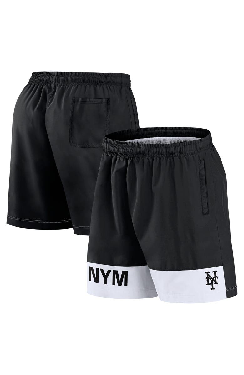 FANATICS Men's Fanatics Black New York Mets Elements Swim Shorts, Main, color, Black