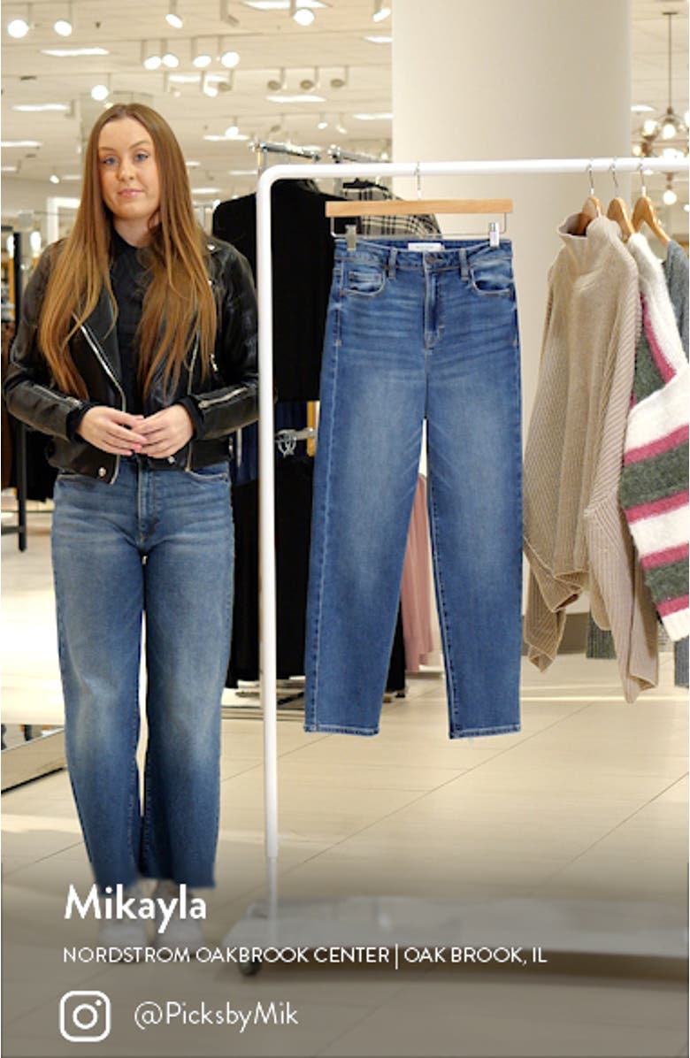 Tracey High Waist Straight Leg Jeans, sales video thumbnail