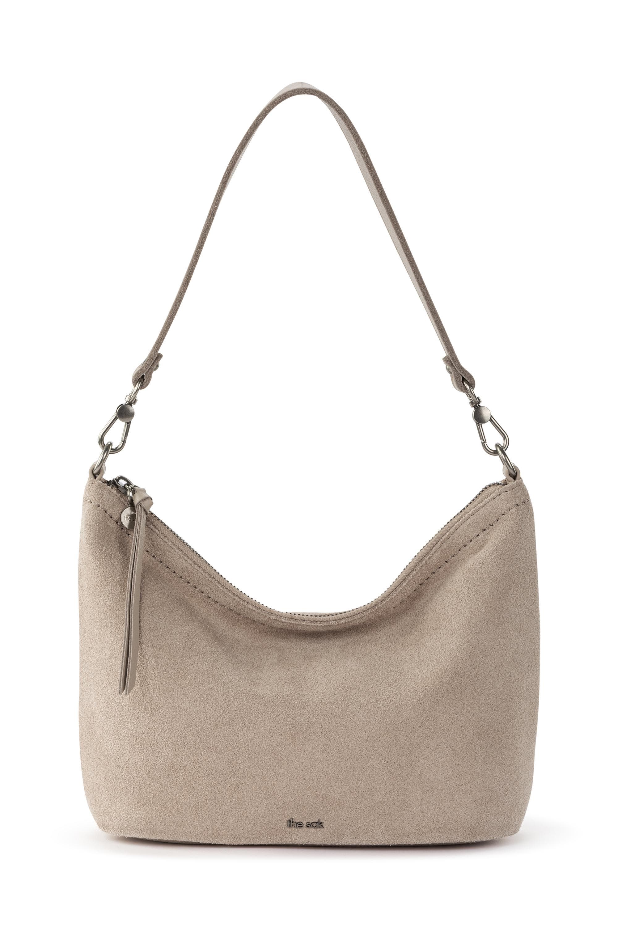 Jasmine Small Hobo, Main, color, Sand Suede
