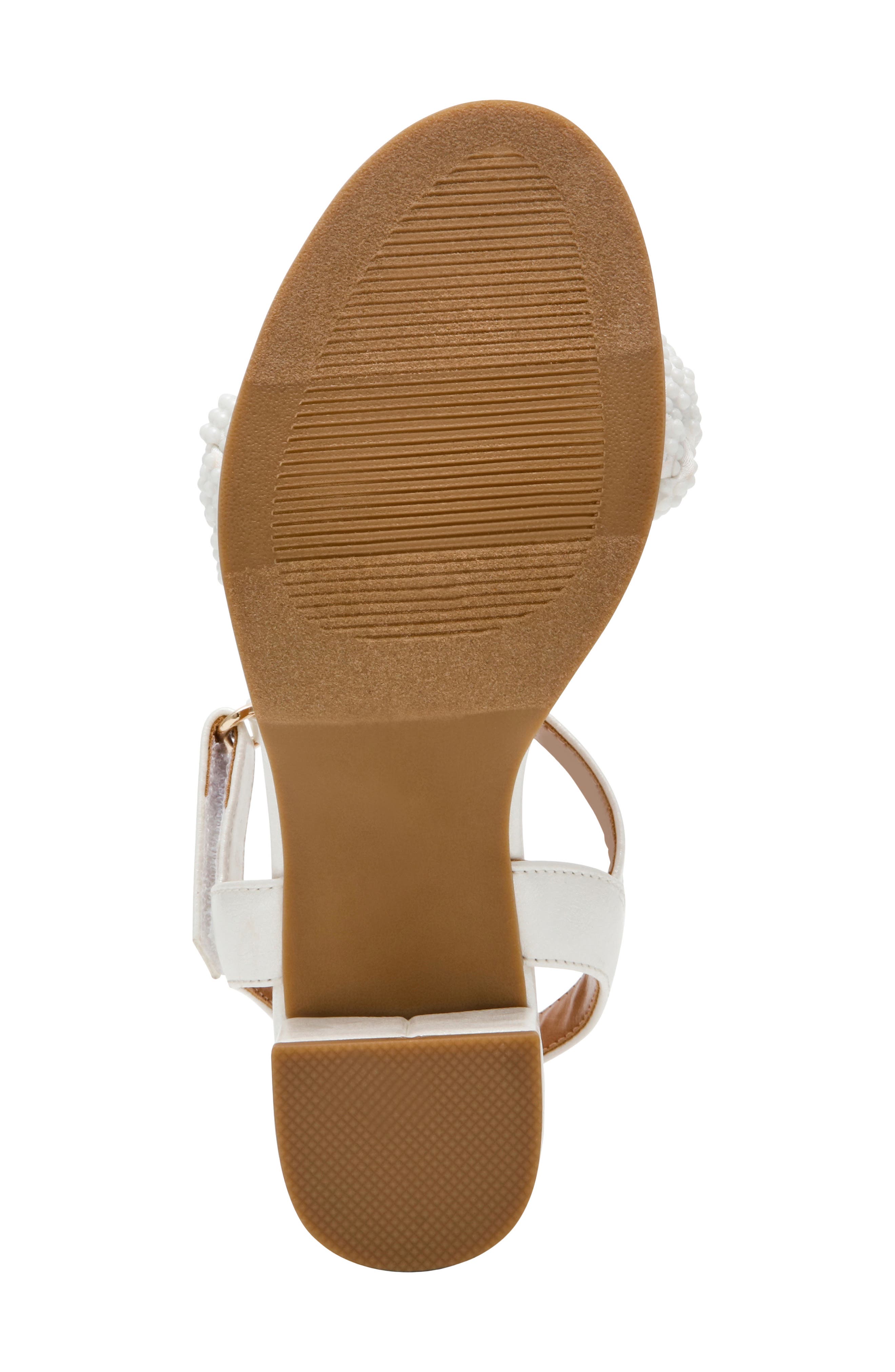 Kids' Sunnee Faux Leather Sandal, Alternate, color, WHITE