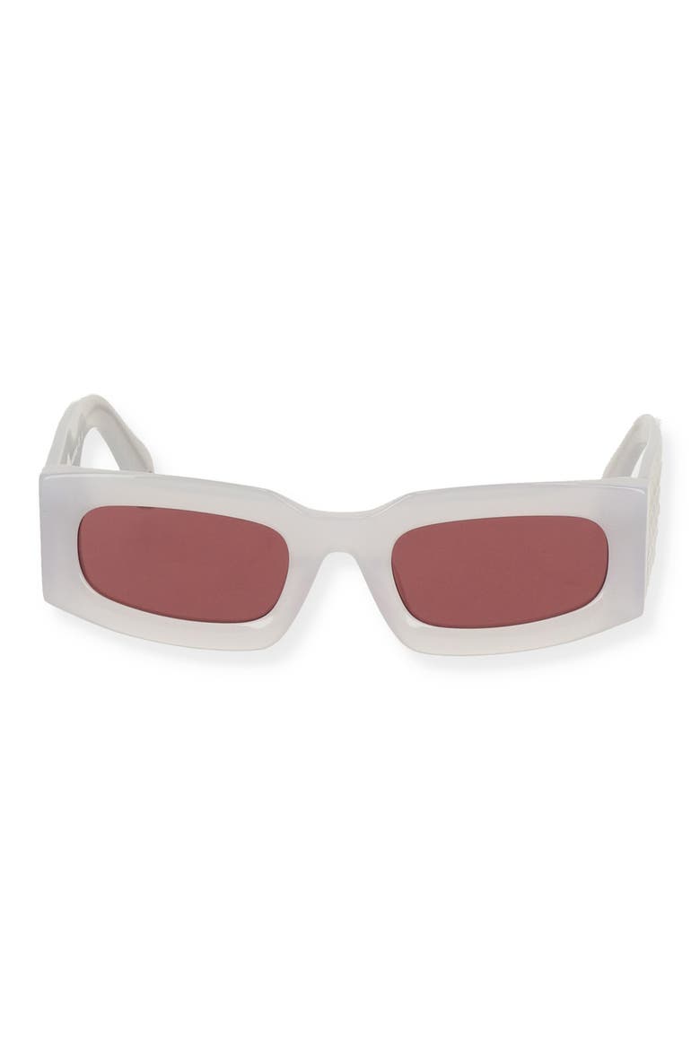 Cary 51mm Rectangular Sunglasses, Main, color, GREY BURGUNDY