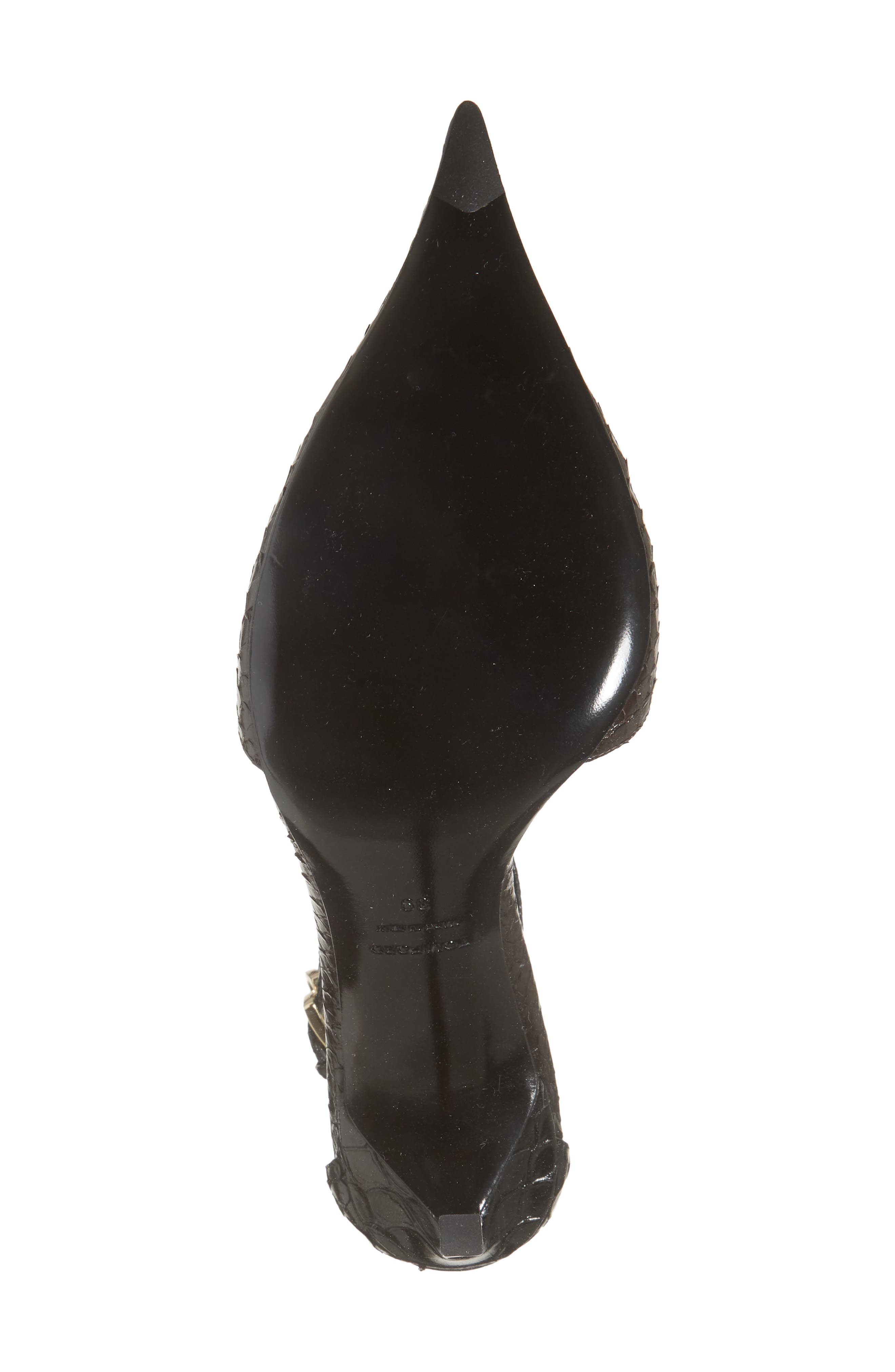 TOM FORD T-Strap Pump, Alternate, color, 3Bn21 Espresso/ Black