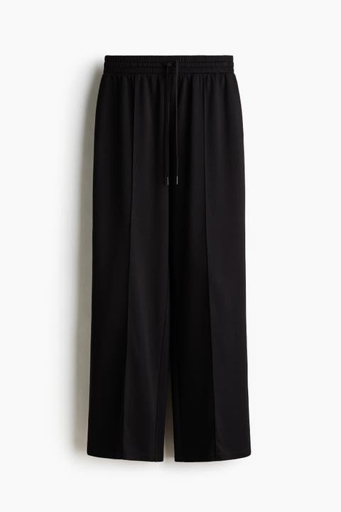 Wide Crease-front Joggers