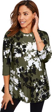 Jessica London Stretch Knit Swing Tunic