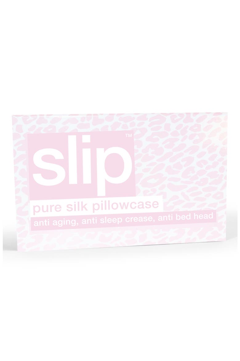 slip™ for beauty sleep™ Pink Leopard Pillowcase, Alternate, color, NO COLOR