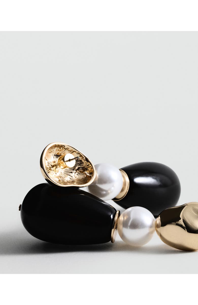 MANGO Faux Pearl Drop Earrings, Alternate, color, 