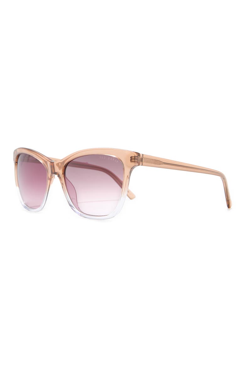 57mm Cat Eye Sunglasses, Alternate, color, TAUPE