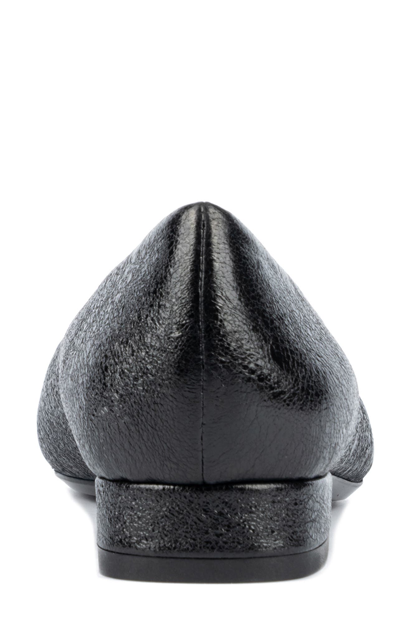 Aquatalia Penina Weatherproof Pointed Toe Flat, Alternate, color, Black