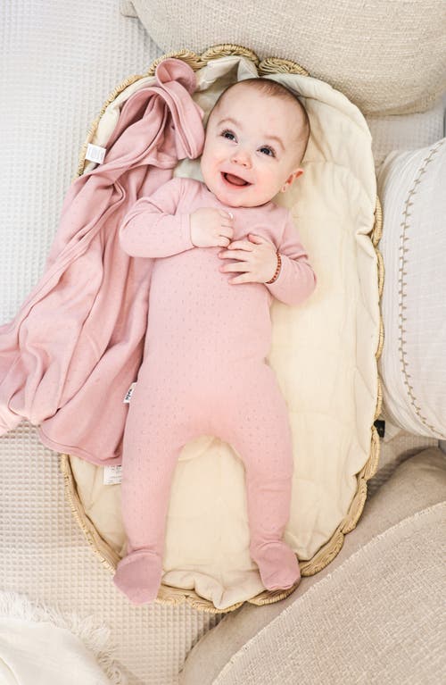 Maniere Manière Simple Pointelle Footie In Neutral