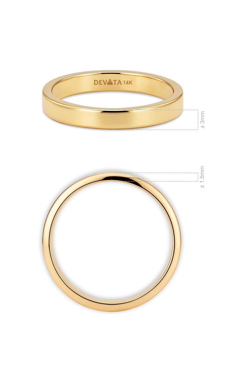 3mm Classic Band Ring in 14K Gold, Alternate, color, Gold