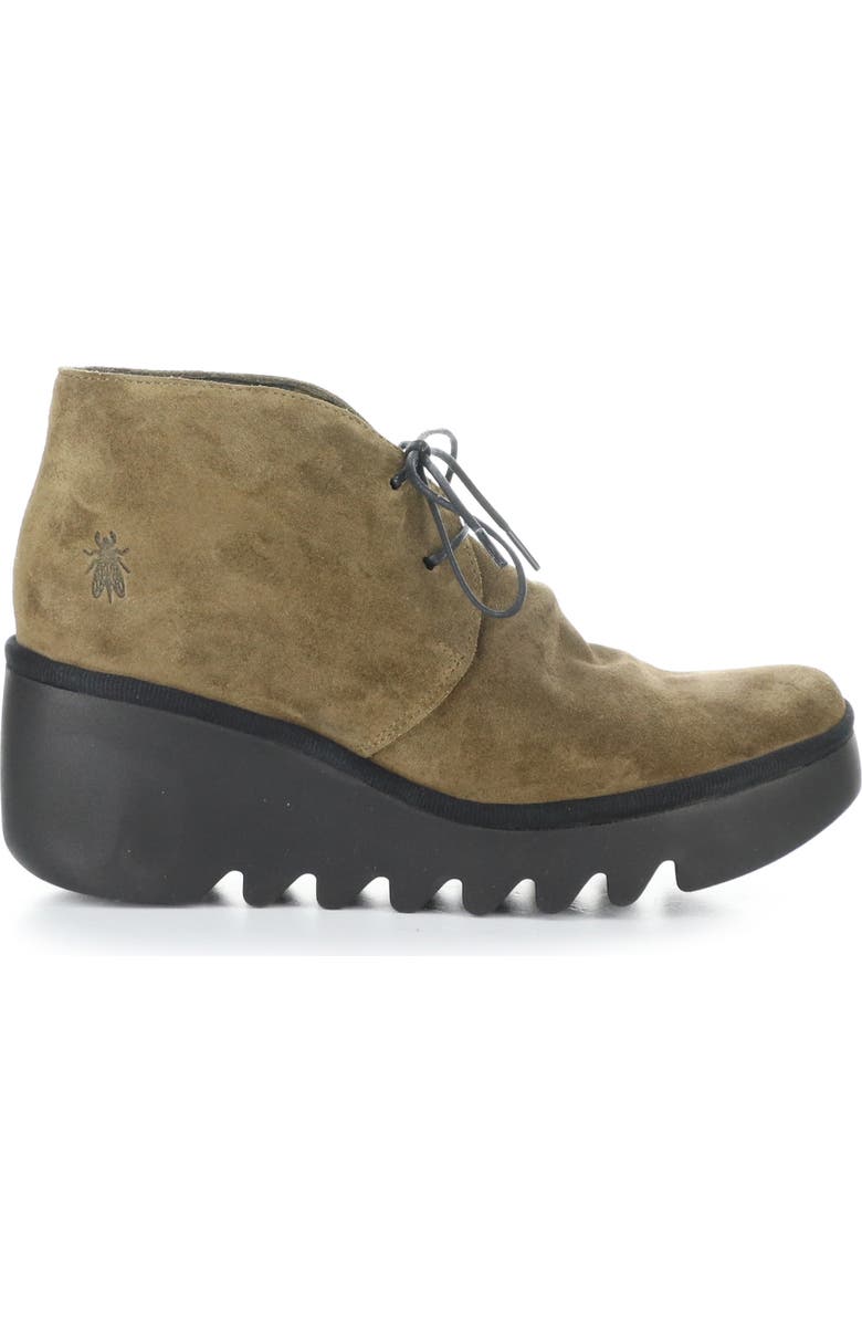 Fly London Brak Wedge Bootie, Alternate, color, Elephant Brown