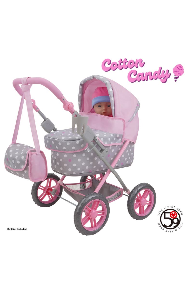 509 Crew Cotton Candy Pink Amanda Doll Pram, Alternate, color, Multicolored
