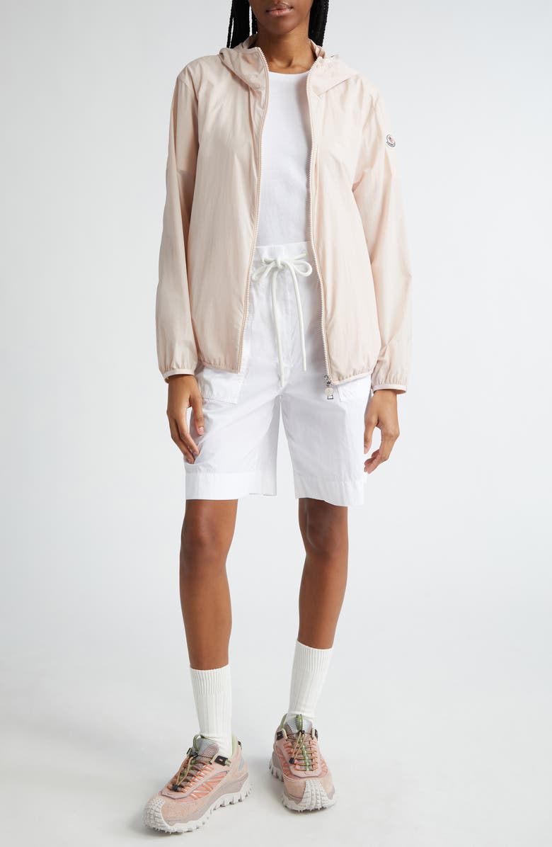 Moncler Fegeo Nylon Poplin Hooded Jacket, Alternate, color,