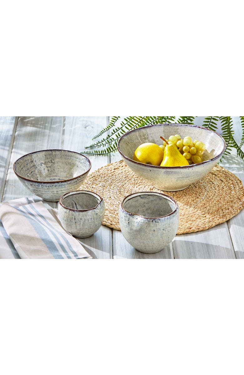 tag Light Blue Reactive Glaze Small Pinch Bowl Stoneware Dishwasher Safe, Alternate, color, Blue