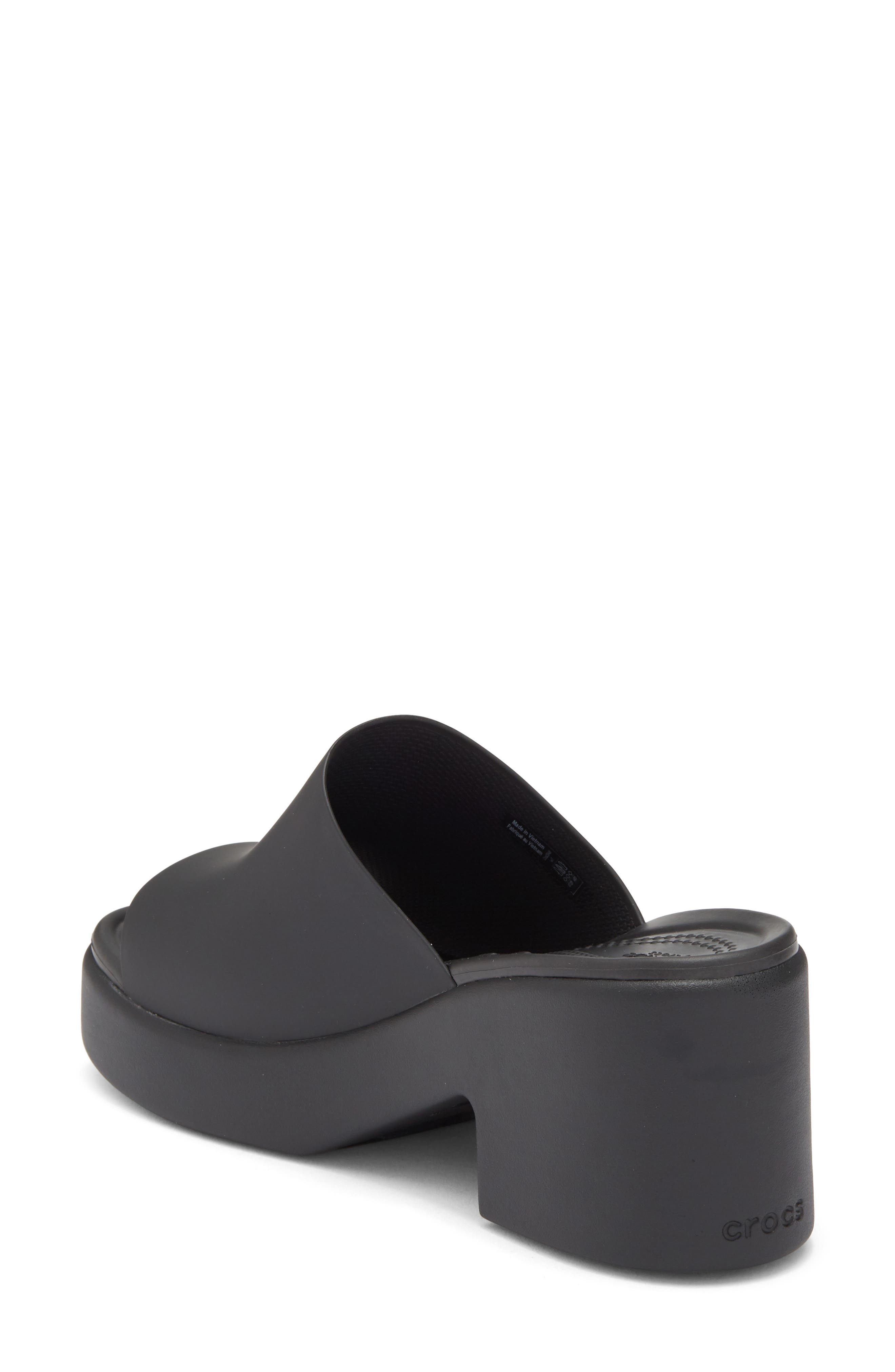CROCS Brooklyn Slide Sandal, Alternate, color, Black/Black