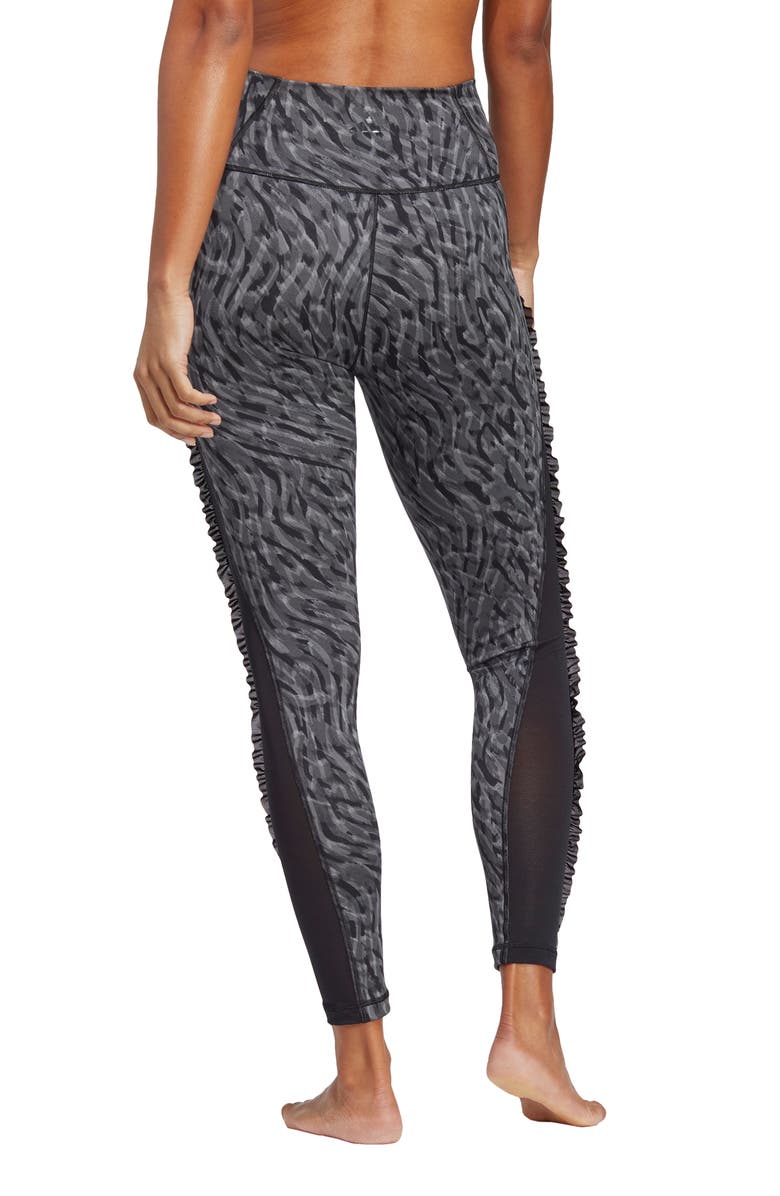 adidas Yoga Studio Ruffle Crop Leggings, Alternate, color, 