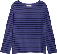 Seasalt Cornwall Sailor Stripe Long Sleeve Organic Cotton T-Shirt