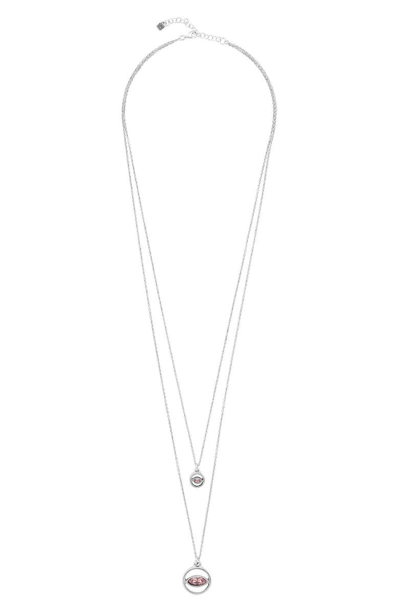 UNODE50 Mi Talisman Swarovski Crystal Pendant Necklace, Main, color, 