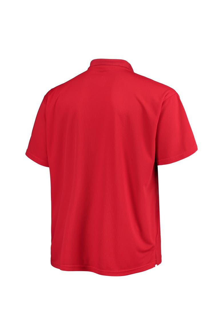Men's Fanatics Branded Red Los Angeles Angels Big & Tall Solid Birdseye Polo, Alternate, color, Red