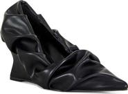 AZALEA WANG Aicha Black Wedge Pump