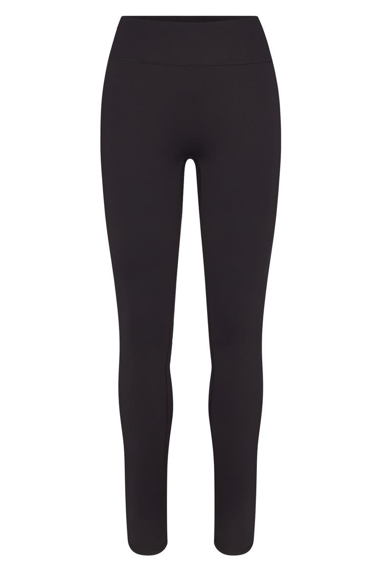 Matte High Waist Leggings, Alternate, color, OBSIDIAN