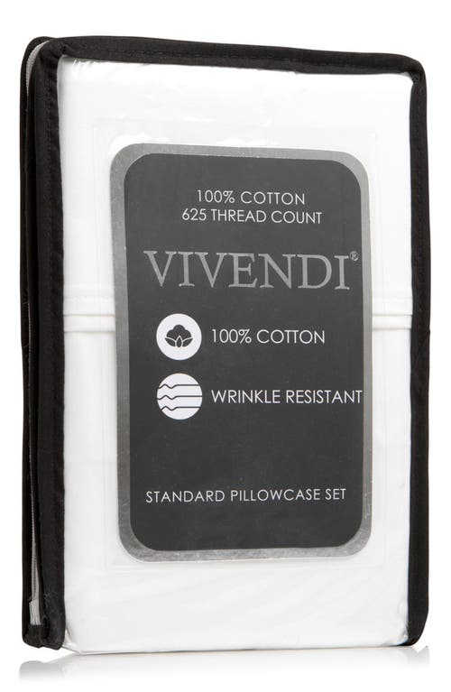 BEDHOG BEDHOG SET OF 2 PIMA COTTON 625 THREAD COUNT PILLOWCASES 