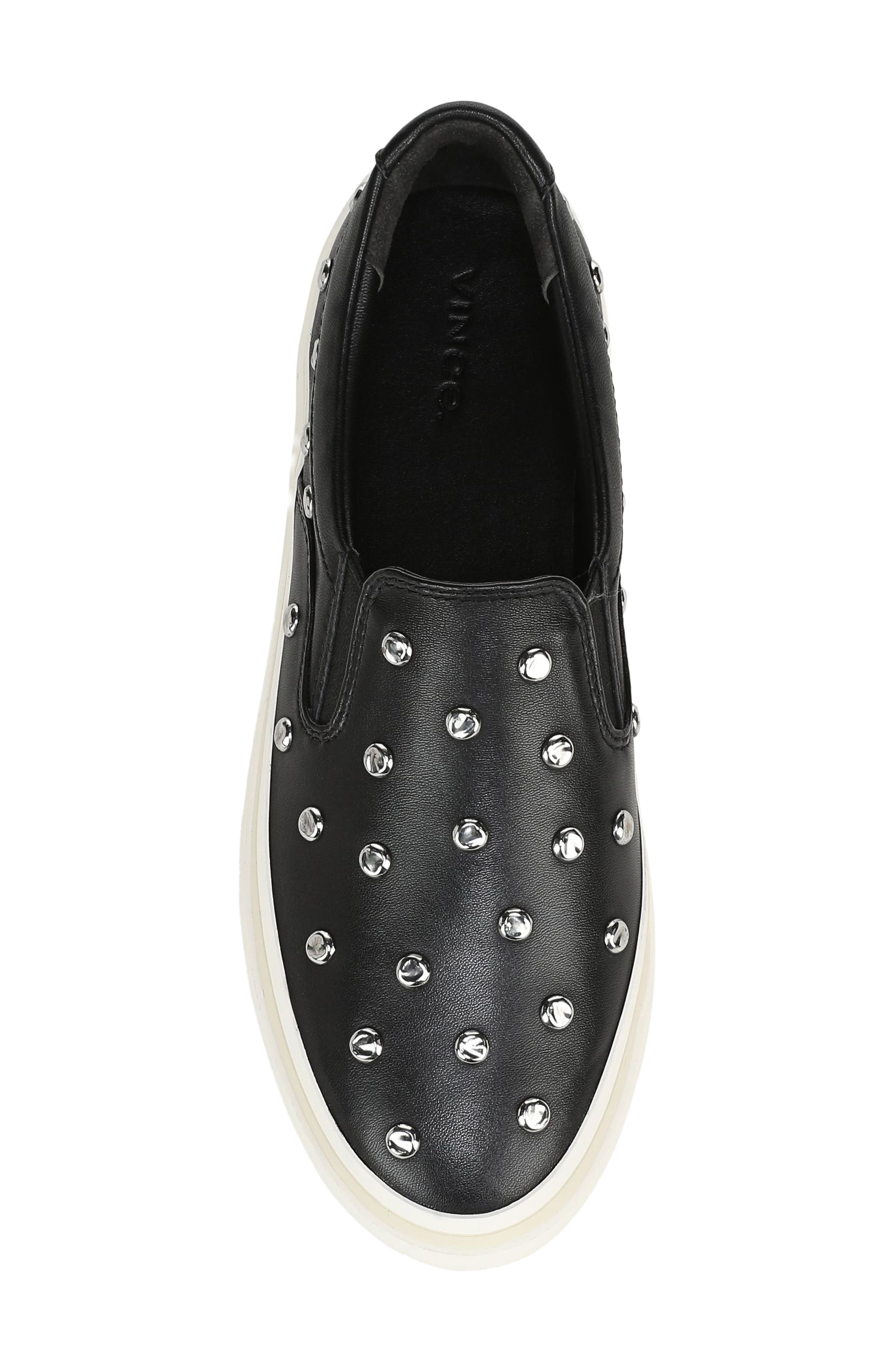 Blair Studded Slip On Sneaker, Alternate, color, BLACK