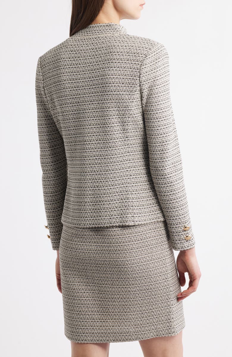 Ming Wang x Tanya Foster Tailored Fit Tweed Jacket, Alternate, color,