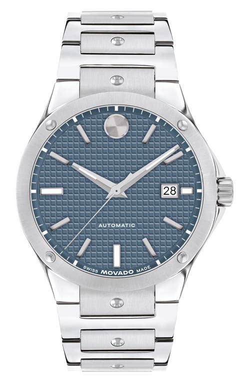 Movado SE Automatic Bracelet Watch, 41mm in Blue at Nordstrom