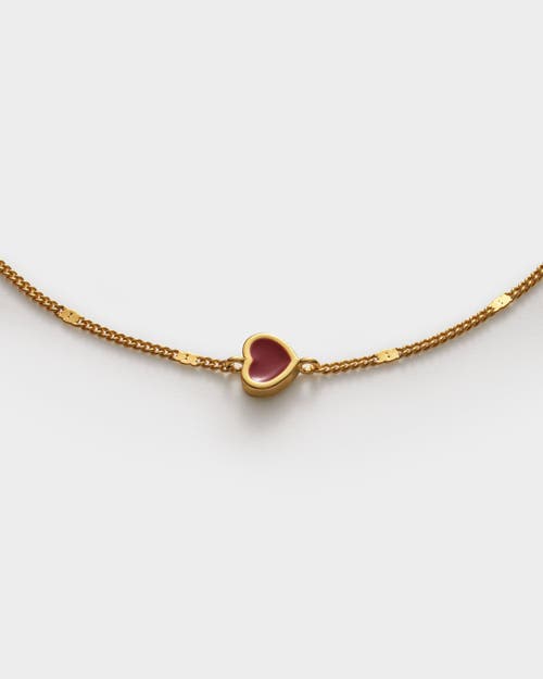 Katie Loxton Rouge Waterproof Gold Heart Bracelet In Gold