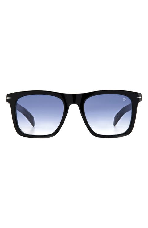 51mm Gradient Rectangular Sunglasses