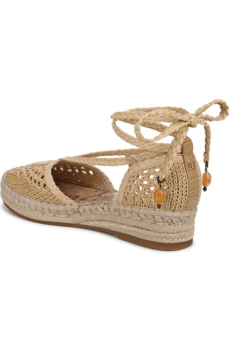 Sam Edelman Margot Ankle Wrap Platform Espadrille, Alternate, color, Natural
