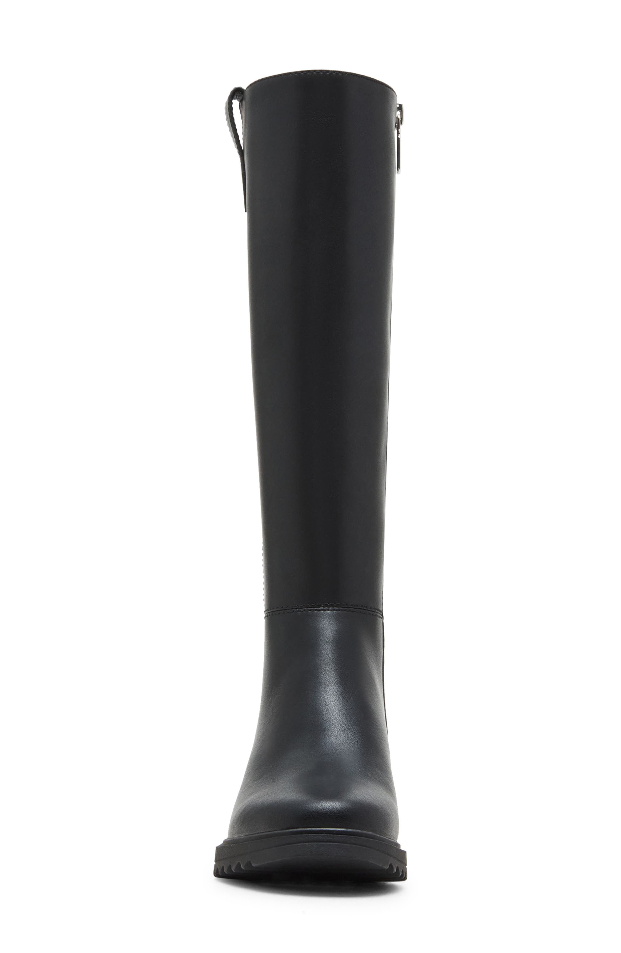 Blondo Colorado Waterproof Knee High Riding Boot, Alternate, color, Black Leather