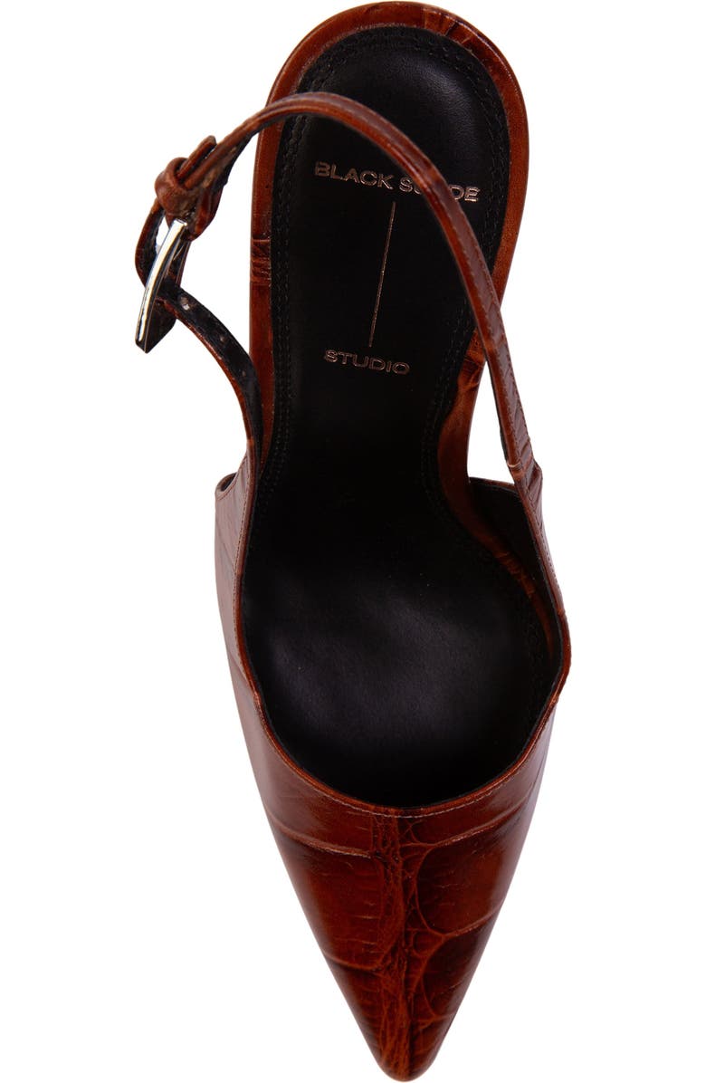 BLACK SUEDE STUDIO Branca 100 Slingback Pump, Alternate, color, Cappuccino Croc