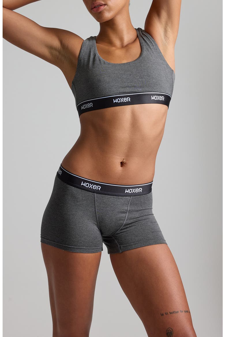 Star Ultra-Soft 3-Inch Boxer Briefs, Alternate, color, CHARCOAL HEATHER