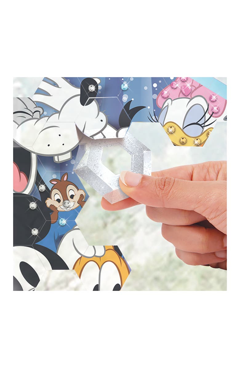 Disney Window Art Mosaic Mickey 
Friends 66 Pieces, Puzzle Window Clings, Alternate, color, Multicolored