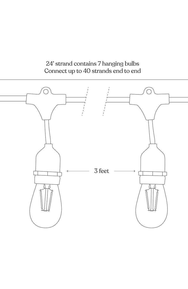 Brightech Ambience Pro LED 1W String Lights, Alternate, color,