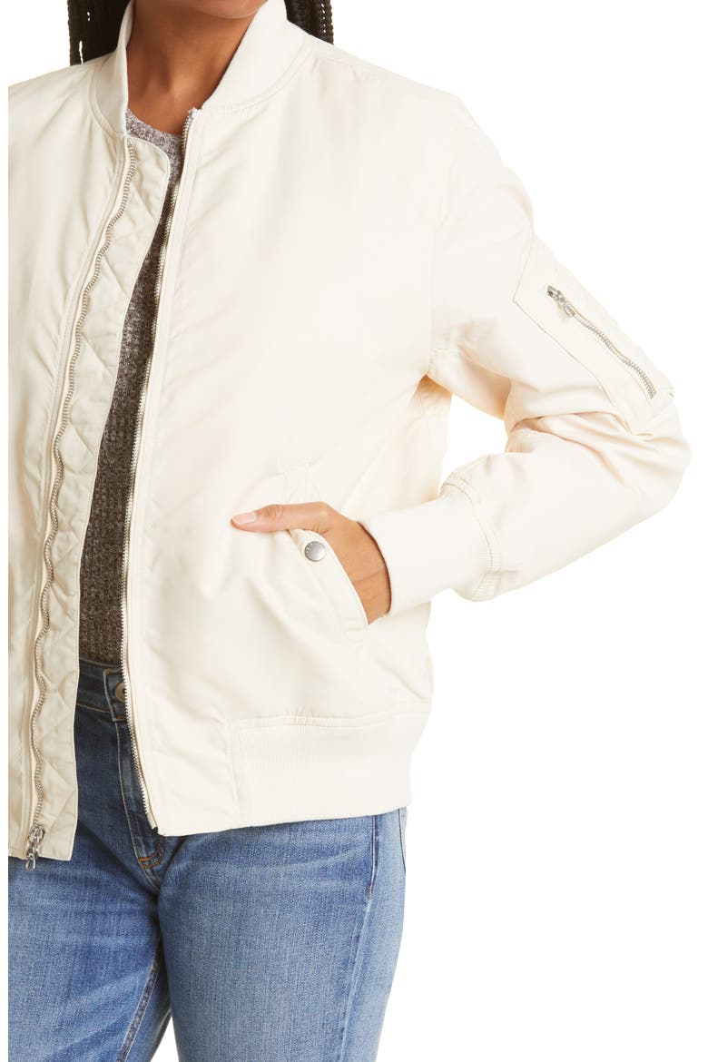 Manston Bomber Jacket, Alternate, color, VANILLA