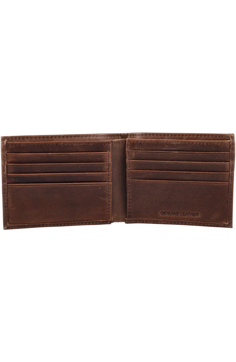 Evergreen Enterprises Brown Pittsburgh Steelers Bifold Leather Wallet, Alternate, color, 