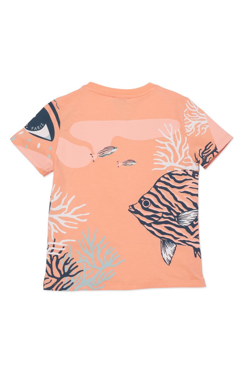 KENZO Kids' Tiger Undersea Graphic Tee, Alternate, color, 