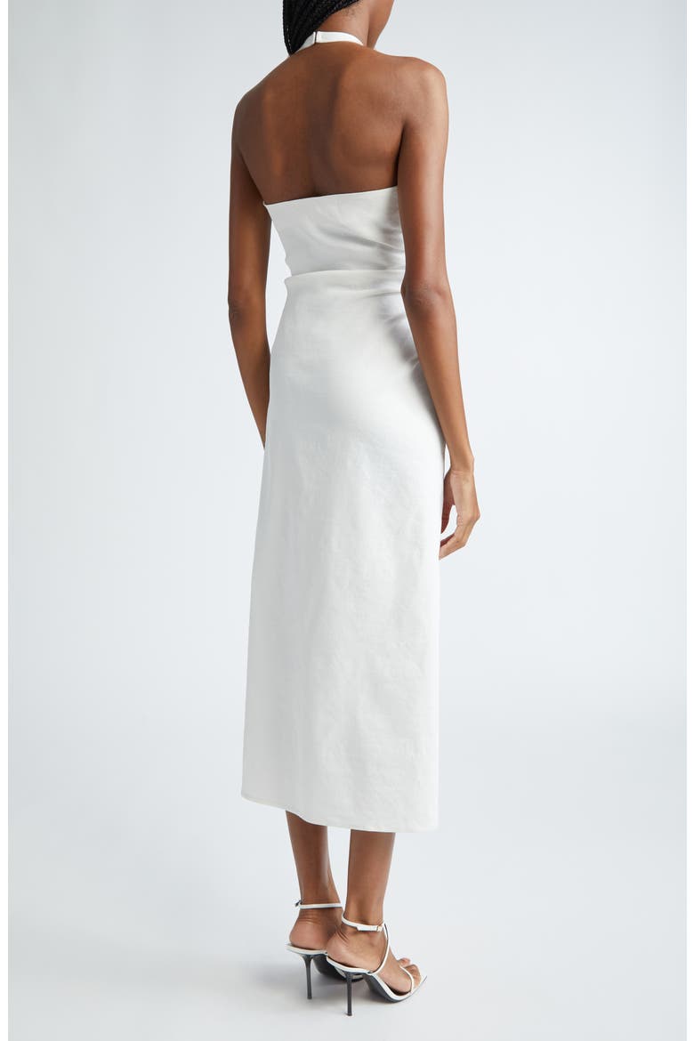Sylvie Maxi Halter Dress, Alternate, color, WHITE
