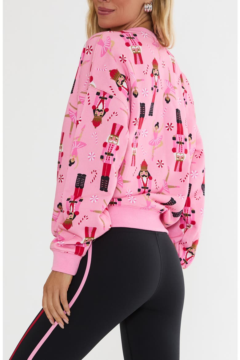 Devyn Oversized Graphic Sweatshirt, Alternate, color, PIROUETTE PINK